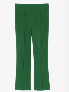 MM.LaFleur Allyn Emerald Green Ponte Kick-Flare Pants